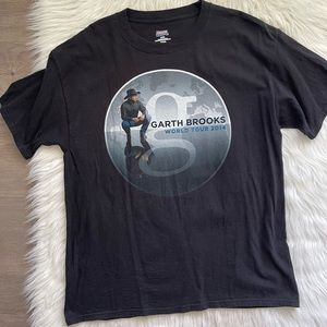 Garth Brooks World Tour 2014-2016 Country Music Concert Black T Shirt Large